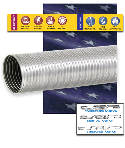 SI1 Stripwound Interlocked Stainless Steel Metal Hose